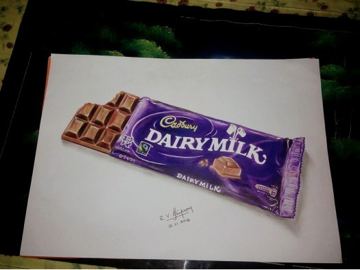 Dairy milk chocolate drawing | pencil sketch drawing - YouTube